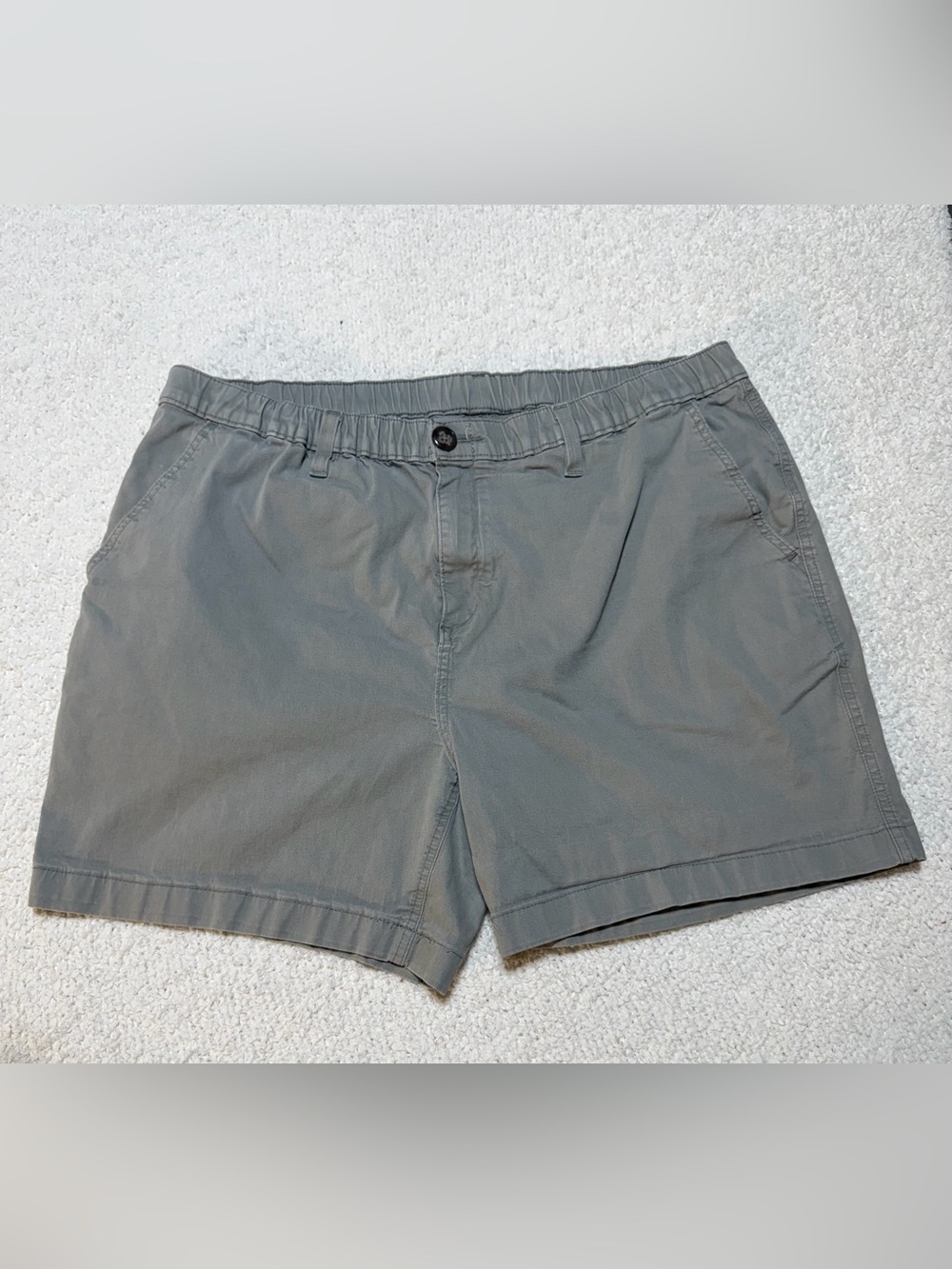 Chubbies Men’s XXL Gray Elastic Waist Shorts Casual Summer Lounge